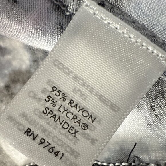 J Jill Wearever Top L Purple Blue Floral Tunic Long Sleeve Stretch Pullover Boho - Picture 5 of 7